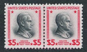 UNITED STATES 834 MINT NH, F-VF COOLIDGE PAIR