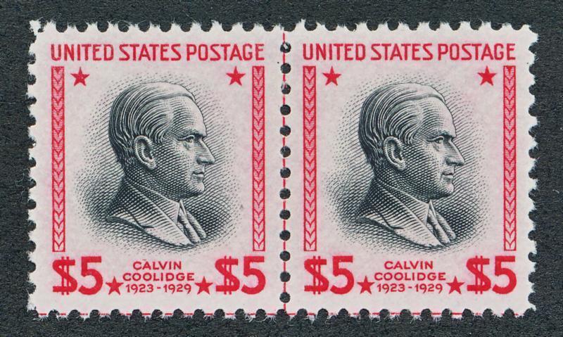 UNITED STATES 834 MINT NH, F-VF COOLIDGE PAIR