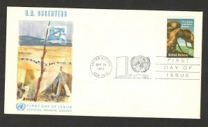 UNITED NATIONS-UNITED STATES- FDC-DAG PEACE KEEPING-1966.