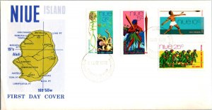 Niue Scott 147-150 Unaddressed.