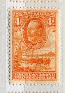 BECHUANALAND; 1930s early GV pictorial issue fine Mint hinged 4d. value