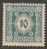 Austria J108, POSTAGE DUE, MINT, NEVER HINGED. F-VF. (1401)