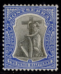 MONTSERRAT EDVII SG17, 2½d grey & blue, LH MINT.