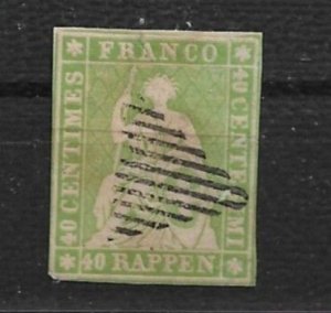 1855-7 Switzerland 29 40r Helvetia used
