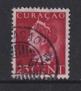 Netherlands Antilles Curacao  #154  used  1941   Wilhelmina  25c