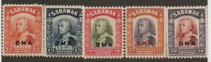 Sarawak 143-147 Mint hinged