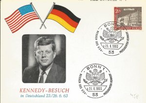 Kennedy visit Germany Bonn cancel #!