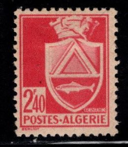 ALGERIA Scott 143 MH* Coat of Arms stamp with engravers name at left.
