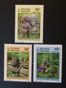 French Polynesia Scott #390-392 MNH