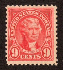 EDSROOM- 5105 UNITED STATES  SCOTT 561 MLH 1923 RICH COLOR CV $11