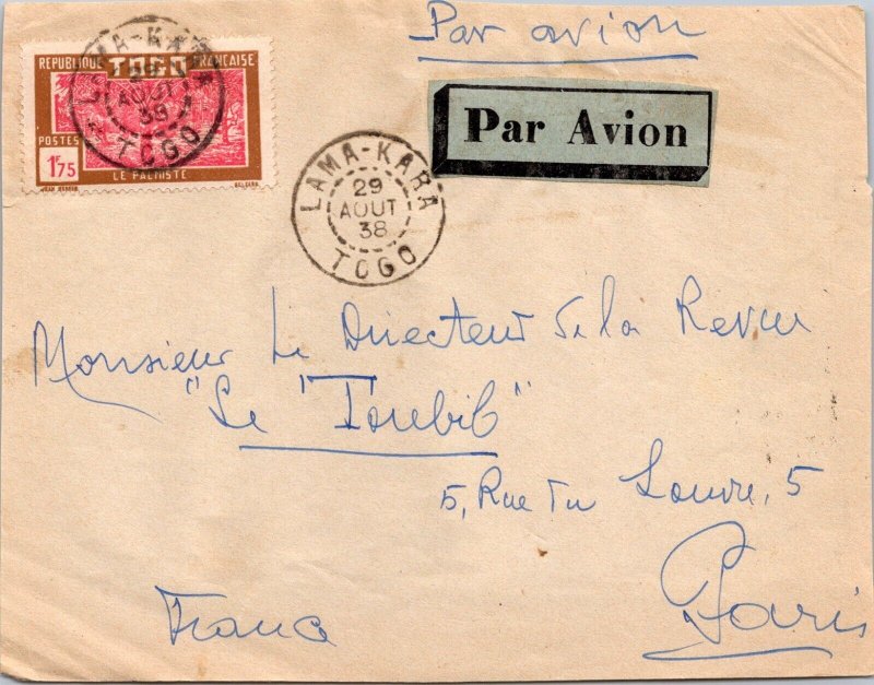 Togo 1938 - Airmail - Lama Kara - F70443