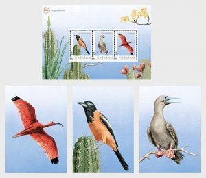 The Netherlands / Nederland - Postfris/MNH - Sheet Birds of Bonaire 2024