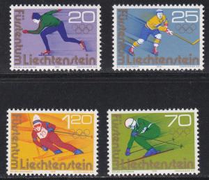 Liechtenstein # 576-579, Innsbruck Winter Olympics, NH, 1/2 Cat.