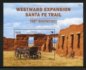 PALAU  2020 WESTWARD EXPANSION 200th ANN  SANTA FE TRAIL S/S MINT NH