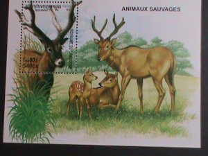 CAMBODIA -1999 SC#1916-LOVELY  DEER -MNH -S/S VERY FINE WE SHIP TO WORLD WIDE