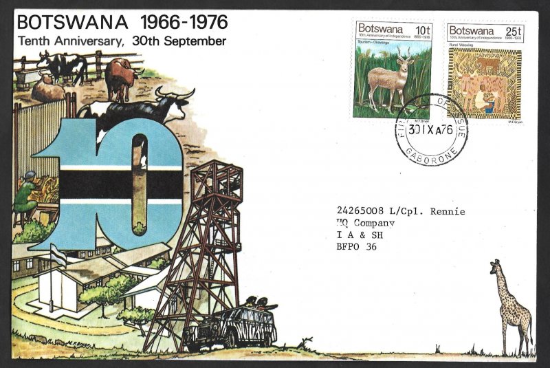 BOTSWANA FIRST DAY COVERS