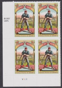 4341 Take Me Out To The Ballgame Plate Block MNH