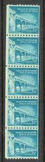 US Stamp #1054A MNH - Palace of Governors - Strip of 5