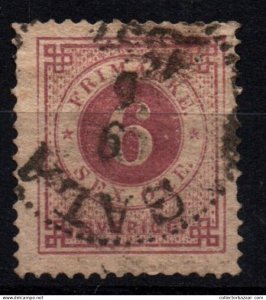 1876 Ringtype Sweden Sverige Sc#44 used stamps Upsala postmarked cv$70