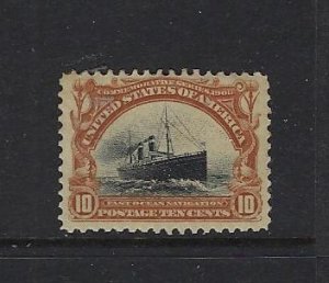 US #299 - 1901 PAN-AMERICAN EXPOSITION 10 CENT (BROWN/BLACK)  -MINT NEVER HINGED