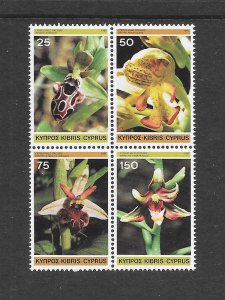 CYPRUS #568a FLOWERS-ORCHIDS MNH