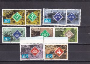 SA06a Grenada Grenadines 1975 14th World Jamboree-Norway used stamps