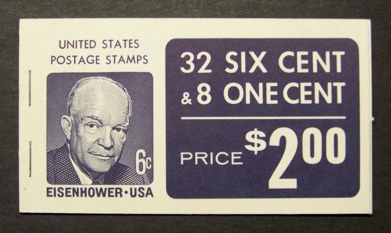 BK119 1393a 6c Eisenhower & 1278a 1c Jefferson, DG (7102)