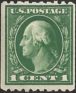 # 441 MINT HINGED GREEN GEORGE WASHINGTON