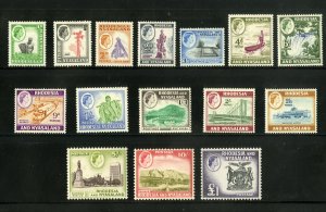 RHODESIA & NYASALAND 158-171 MH SCV $130.55 BIN $60.00