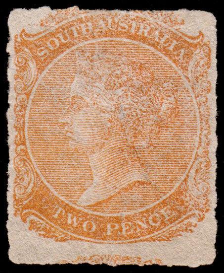 South Australia Scott 60 (1869) Mint H F-VF, CV $190.00 M