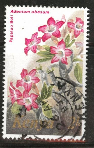 KENYA Scott 255 used flower stamp 1983 CV $0.40