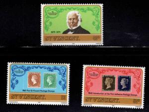 St Vincent Scott 545-547 MNH** 1979  Rowland Hill stamp on stamp set