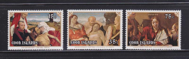 Cook Islands 483-485 Set MNH Easter