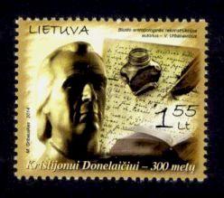 Lithuania Sc# 1015 MNH Kristijonas Donelaitis