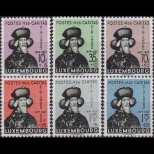 LUXEMBOURG 1938 - Scott# B92-7 Duke Sigismond Set of 6 LH