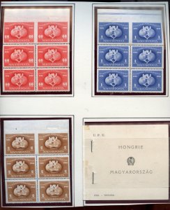 HUNGARY SCOTT #859-60, C63 1949 UPU EXPLODED BOOKLET MINT NEVER HINGED