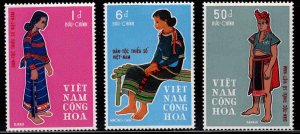 South Vietnam Scott 355-357 MNH** Ethnic Minorities set