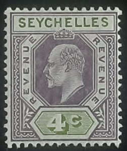 Seychelles  revenue 1907 neuf