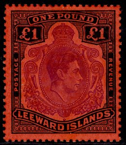 BERMUDA GVI SG121d, £1 violet & black/Scarlet, LH MINT. Cat £55.