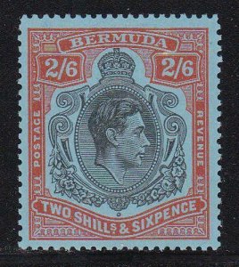 Album Treasures Bermuda Scott # 124 2sh6p George VI Mint Lightly Hinged