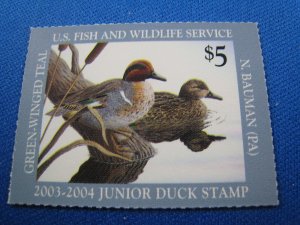 UNITED STATES 2003 DUCK STAMP - SCOTT #JDS11   MNH