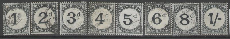 TRINIDAD SGD10/7 1905 POSTAGE DUES FINE USED