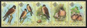 Seychelles 447 - Mint-NH - Seychelles Kestrels (cv $6.50)