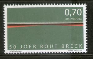 Luxembourg 2016 Red Bridge Rout Breck Architecture 1v MNH # 4259 | Europe -  Luxembourg, General Issue Stamp / HipStamp