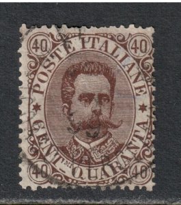 Italy # 53 , King Humbert I , F-VF Used Stamp - I Combine S/H