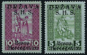 YUGOSLAVIA 1918 War Invalid Fund 5h (+2h) green - 30702