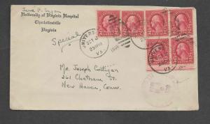 1930 University of Virginia Hospital Cover w/ R.P.O. Cancel