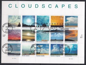 Scott 3878 FDC - Cloudscapes