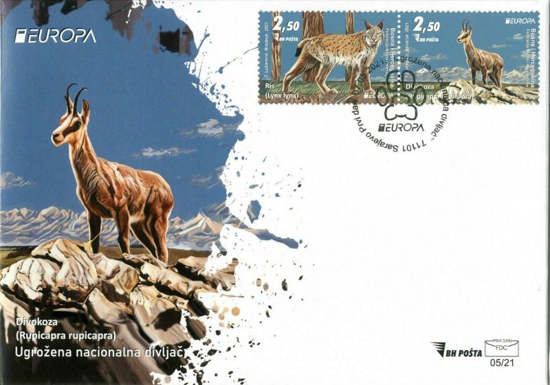Stamps of Bosnia and Herzegovina  2021- FDC ''Evropa 2021'' , Set.