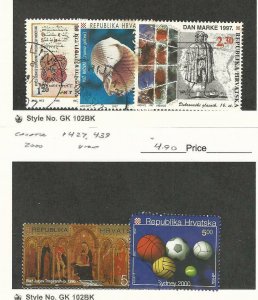 Croatia, Postage Stamp, 309, 329, 336, 427, 439 Used, 1996-2000